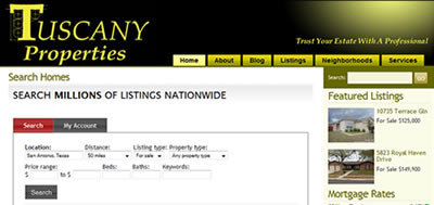 Tuscany Properties San Antonio Screenshot Tuscany Properties San Antonio Screenshot